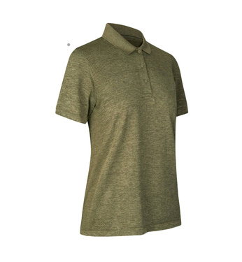 Polo shirt, active, women's, ID brand - Olive Melange