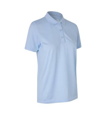 Polo shirt, active, women's, brand ID - Light blue