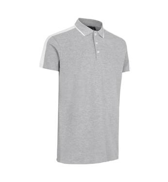 Polo shirt, contrasting, ID brand - Gray Melange