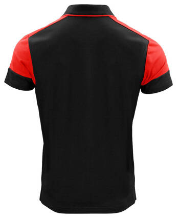 Prime Polo polo shirt by Printer in black - red.