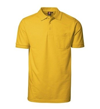 Pro wear polo shirt pocket yellow