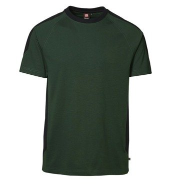 Pro wear t-shirt contrast bottle green