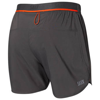 Running shorts with 2-in-1 SAXX HIGHTAIL underwear - graphite.