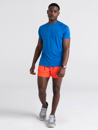 Running shorts with 2in1 Saxx Hightail - orange