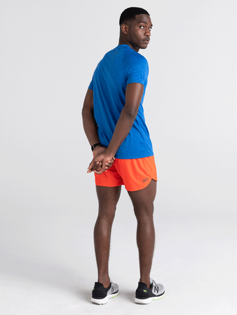 Running shorts with 2in1 Saxx Hightail - orange