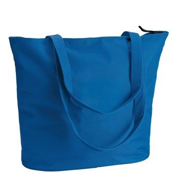 Shopping beach bag royal blue