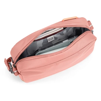 Small Pacsafe Go urban anti-theft bag - pink