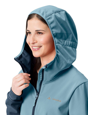 Softshell jacket women's sports vaude tremalzo - blue