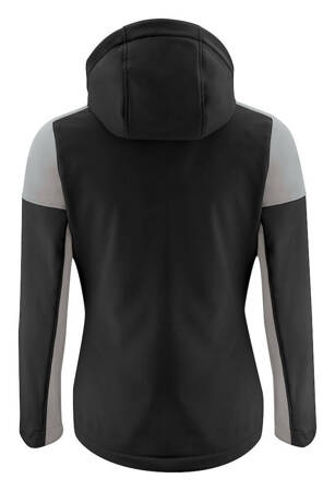 Softshell with detachable hood Prime Softshell Lady by Printer - Black - Grey.