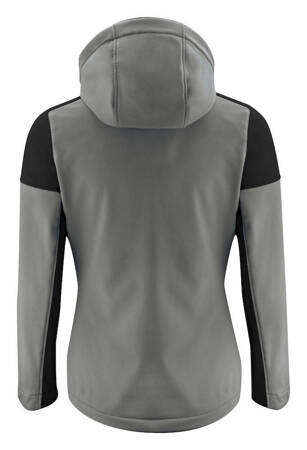 Softshell with detachable hood Prime Softshell Lady by Printer - Gray - Black.