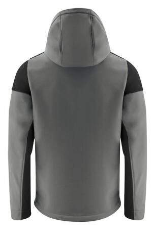 Softshell with detachable hood Prime Softshell by Printer - Gray - Black.