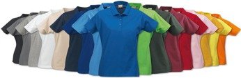 Surf Lady Polo women's polo shirt by Printer - Blue.