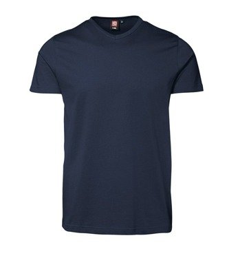 T-Time V-Neck T-Shirt by ID, navy blue