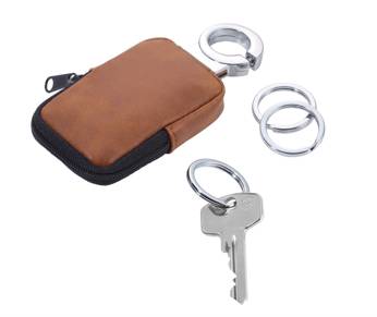 TROIKA keychain with hidden compartment clean click.