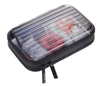 TROIKA rigid travel case clear case