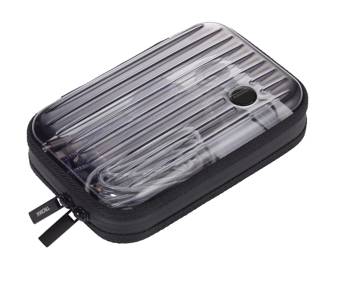 TROIKA rigid travel case clear case