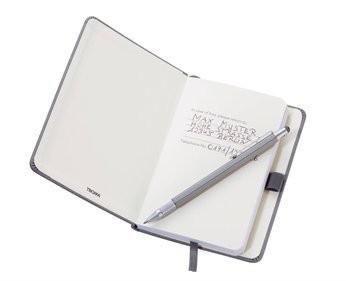 TROIKA slimpad a6 notebook - navy blue