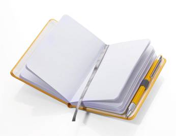 TROIKA slimpad a6 notebook - yellow