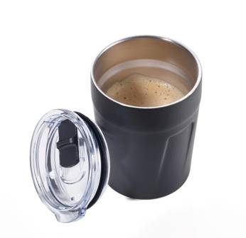 TROIKA thermal mug espresso doppio - black