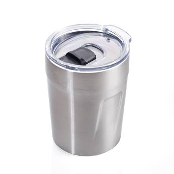 TROIKA thermal mug espresso doppio - silver