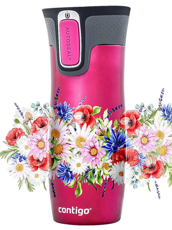 Thermal Mug Contigo West Loop 2.0 470 ml - Polish meadow