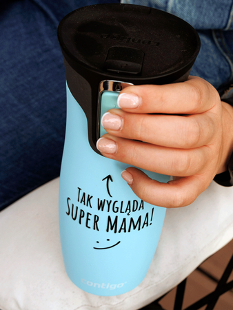 Thermal Mug Contigo West Loop 470 ml - Iced aqua - Great Mom