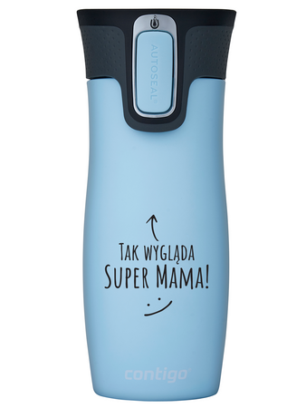 Thermal Mug Contigo West Loop 470 ml - Iced aqua - Great Mom