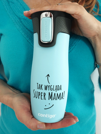 Thermal Mug Contigo West Loop 470 ml - Iced aqua - Great Mom