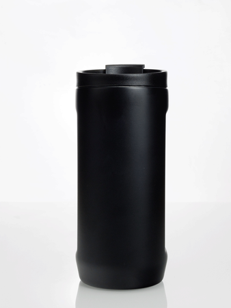 Thermal coffee mug 2-in-1 Dr.Bacty Notus 360 ml - black.