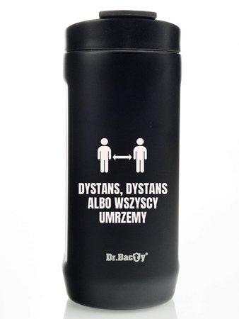 Thermal mug 2-in-1 Dr.Bacty Notus Distance - black.