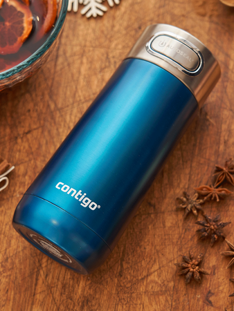 Thermal mug Contigo Luxe Autoseal 360 ml with custom inscription - engraved - Biscay Bay