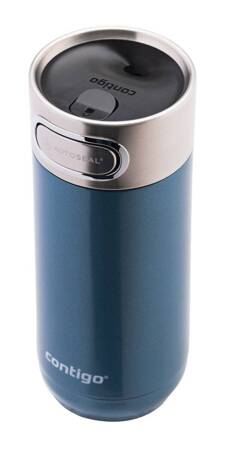 Thermal mug Contigo Luxe Autoseal 360 ml with custom inscription - engraved -  Blue