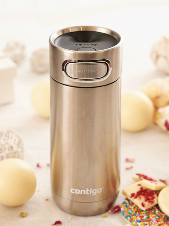 Thermal mug Contigo Luxe Autoseal 360 ml with custom inscription - engraved - Stainless Steel