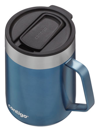 Thermal mug Contigo Streeterville 420 ml custom inscription - engraved - Blue