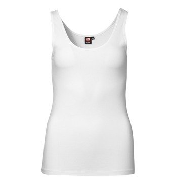 Top with ID stretch, white