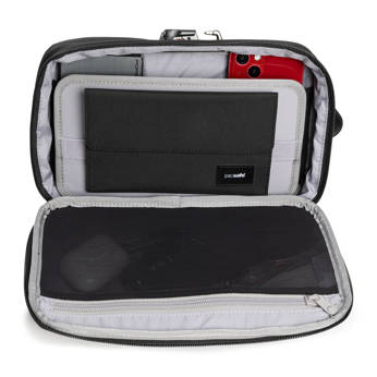 Travel case made of recycled material Pacsafe RFIDsafe - black