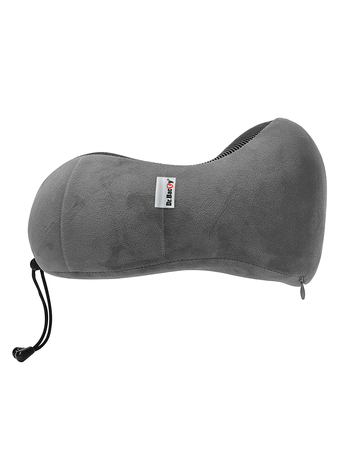 Travel cushion on the neck Dr. Bacty - gray. Plus ear plugs and eye band