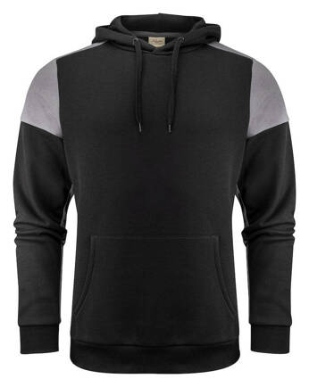 Two-tone Prime Hoodie sweatshirt by Printer - Black - gray.