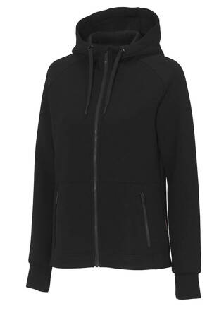 Unzippable women's hoodie Anzac Fz Hood Woman D.A.D - Black.