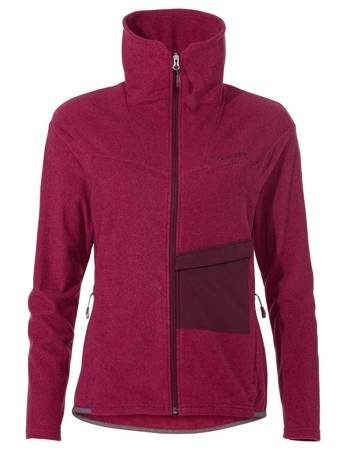 Vaude Yaras women's sports polar jacket - red