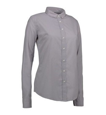 Women's Casual Stretch Gray shirt of ID, gray