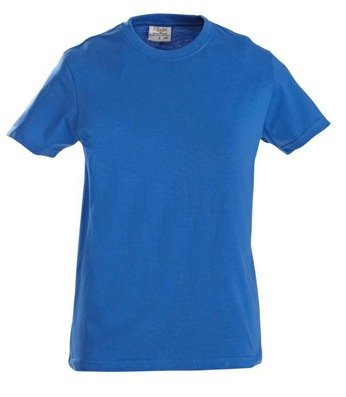 Women's T-shirt Ladies Heavy T-Shirt by Printer - Blue.