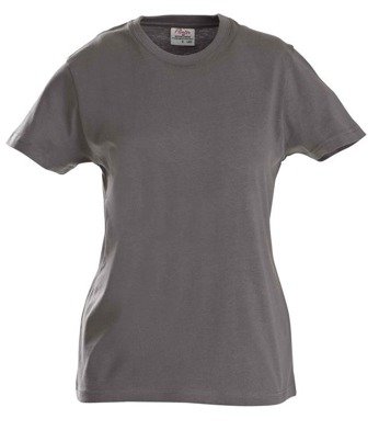 Women's T-shirt Ladies Heavy T-Shirt by Printer - Graphite.