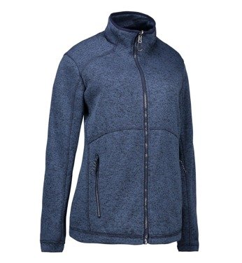 Women's Zip’n’Mix Melange Fleece Navy Melange, ID, navy blue