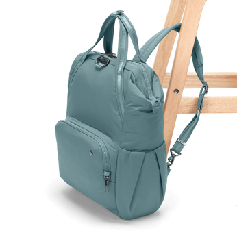 Women's anti-theft backpack Pacsafe Citysafe CX Econyl - mint green