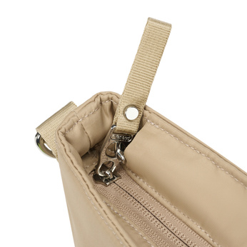 Women's anti-theft handbag Pacsafe W - beige