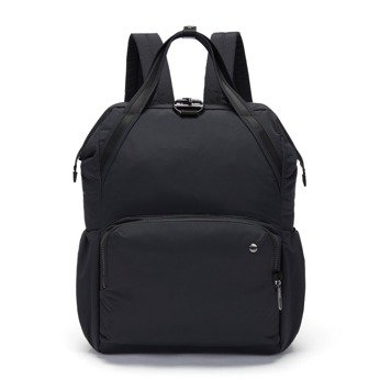 Women's anti-theft laptop backpack pacsafe citysafe cx 17l - econyl black