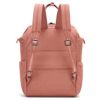 Women s anti theft mini backpack pacsafe citysafe cx mini backpack econyl pink Pink BRANDS PACSAFE WOMEN S BACKPACKS Red Bird Dystrybutor Markowe Gad ety i odzie reklamowa