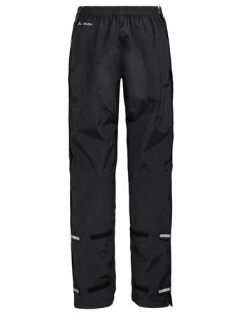 Women's rainproof pants Vaude Yaras Rain Zip III - Black