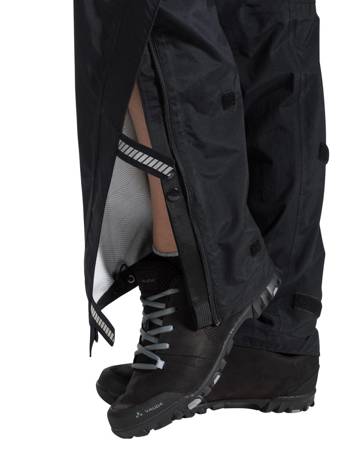 Women's rainproof pants Vaude Yaras Rain Zip III - Black